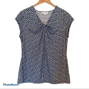Liz Claiborne Twist Knot Tee Top